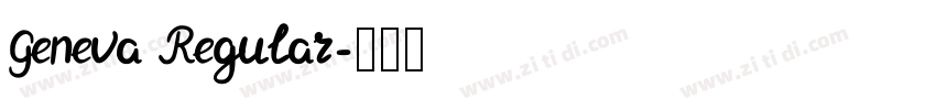 Geneva Regular字体转换